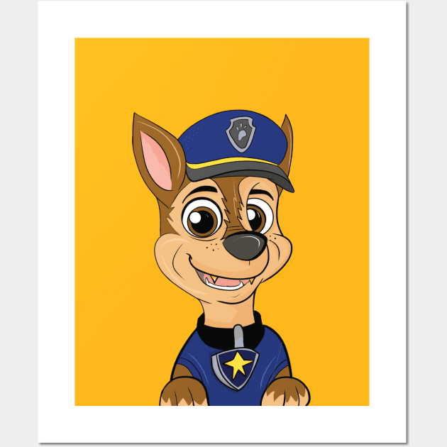 CHASE PAW PATROL Wall Art by MmzArtwork